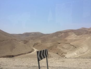 Scenic view of desert against sky