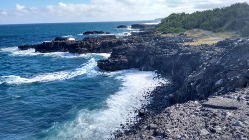 Scenic view of sea against sky