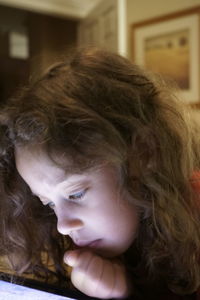Close-up of young woman