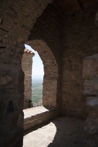 Stone wall of old building