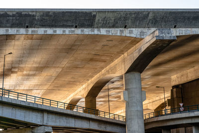 Low angle view of bridge against sky