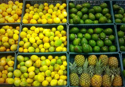 Full frame shot of fruits for sale