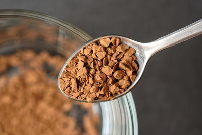 Close-up of coffee on table