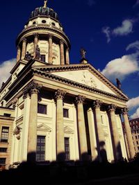 Low angle view of historical building against sky