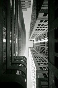 Low angle view of buildings in city