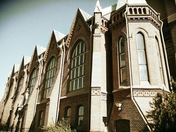 Low angle view of building against sky