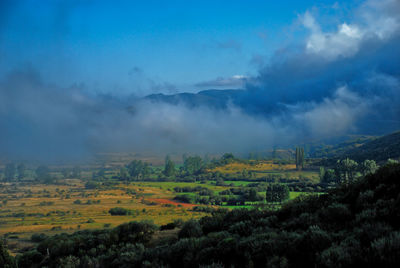 Scenic view of landscape against sky