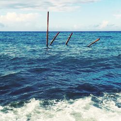 Scenic view of sea against sky