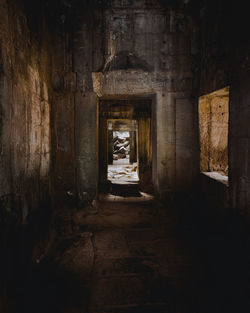 Corridor of old building