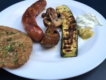 Close-up of served food