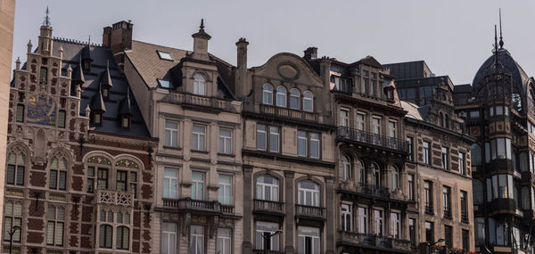 Low angle view of buildings in city