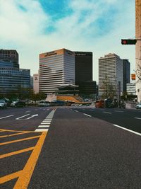 City street against sky