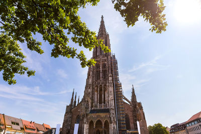 Low angle view of building against sky