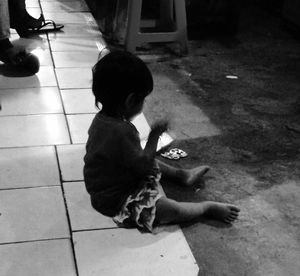 Full length of woman in bikini