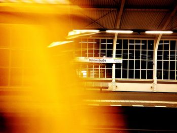 Train at railroad station
