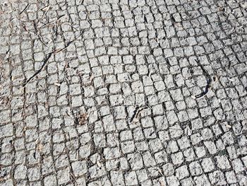 Full frame shot of paving stone