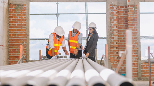 Man working at construction site