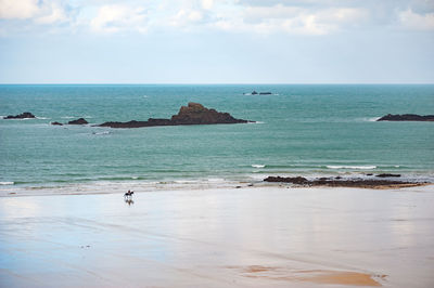 Scenic view of sea against sky