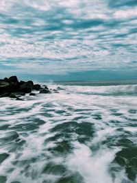 Scenic view of sea against sky