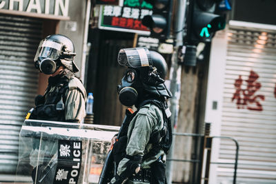 Man photographing with camera