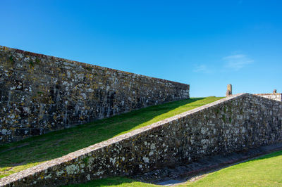 View of fort against blue sky