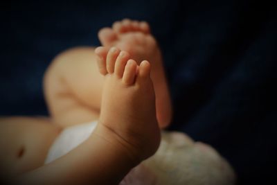 Cropped image of baby legs