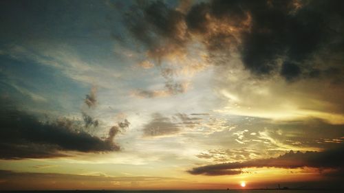 Scenic view of sky during sunset