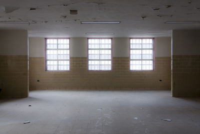 Interior of abandoned building