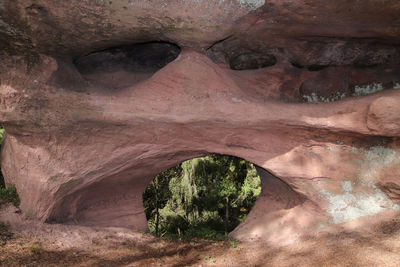 View of rock formations