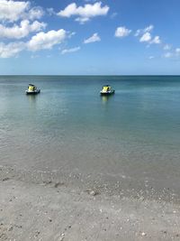 Scenic view of sea against sky