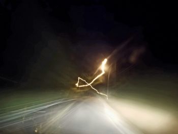 Blurred motion of tunnel