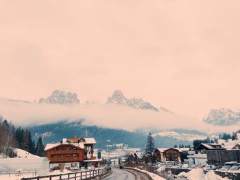 Snow covered landscape