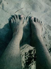 Woman standing on beach