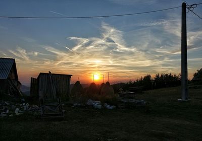 Sun shining through clouds