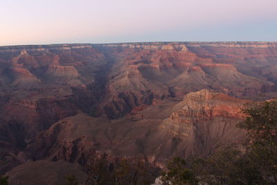 View of rock formations