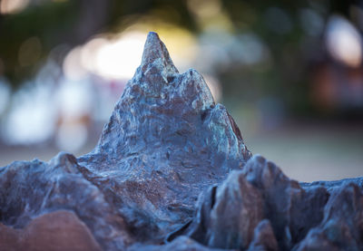 Close-up of rock against blurred background