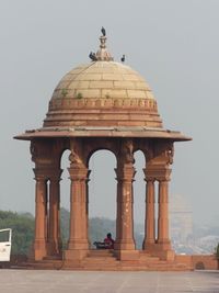 View of historic temple against clear sky