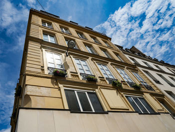 Low angle view of building against sky