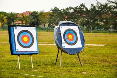 Archery target practice