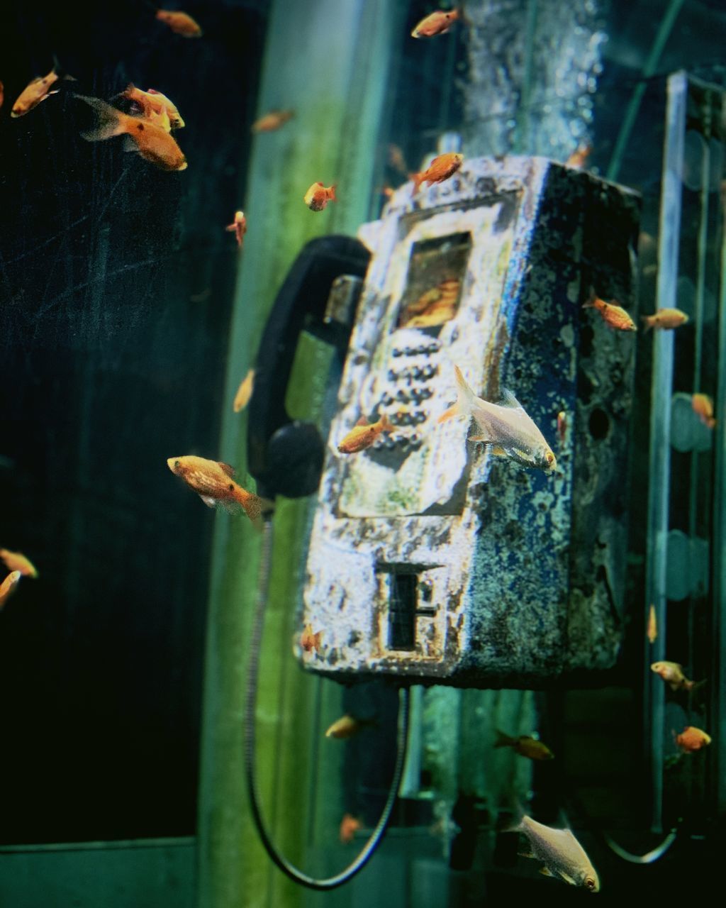 CLOSE-UP OF FISH IN SEA