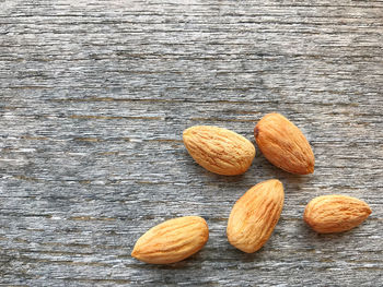 High angle view of fruits on table