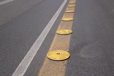 Sprinklers on road