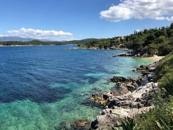 Scenic view of sea against sky