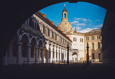 Low angle view of historical building against sky