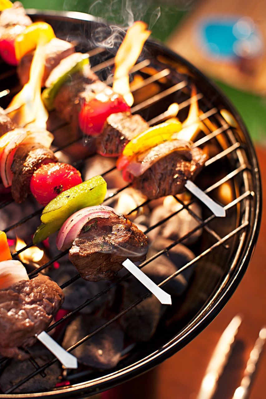 food, food and drink, indoors, freshness, heat - temperature, ready-to-eat, close-up, still life, flame, indulgence, sweet food, burning, barbecue, meat, barbecue grill, preparation, fire - natural phenomenon, unhealthy eating, cooking