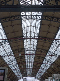 Low angle view of ceiling of museum