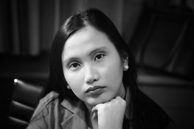 Close-up portrait of girl