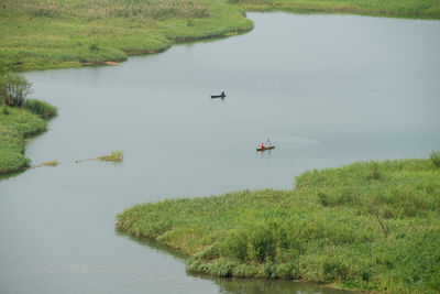 Scenic view of lake