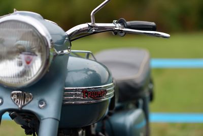 Close-up of vintage car