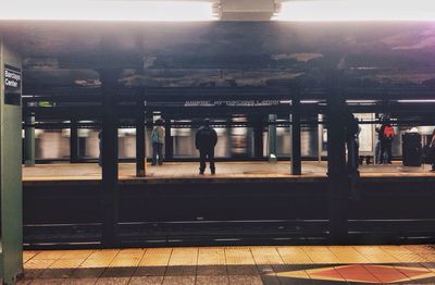 Railroad station platform